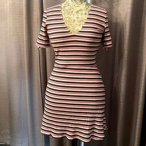Reformation Striped Sara dress NWOT Size L